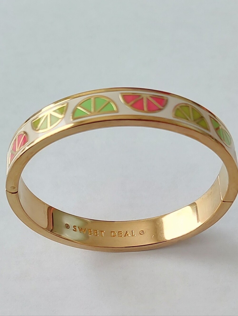 Kate Spade Idiom "Sweet Deal" Hinge Bracelet - Picture 2 of 5